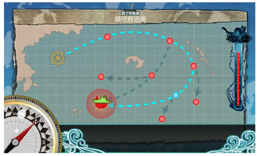 艦これ1-5をクリアする方法　潜水艦の倒し方の攻略
